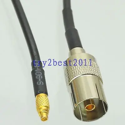 

DHL/EMS 50 Sets RG174 IEC PAL DVB-T jack pin to MMCX plug pin RF Jumper pigtail Cable 6inch -C1