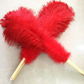 

for belly dance show charming feather fan top quality best price fashionable single player ostrich feather Fans on