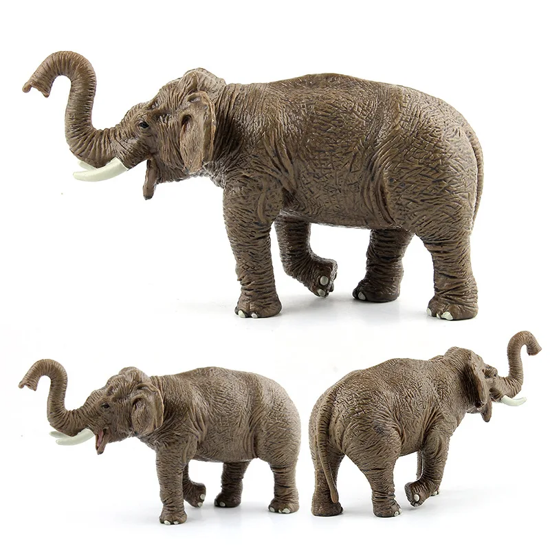 

New Children's Wildlife Model Simulates An Animal Elephant Model Posing As An Early EducationToy Dolls Toys for Children