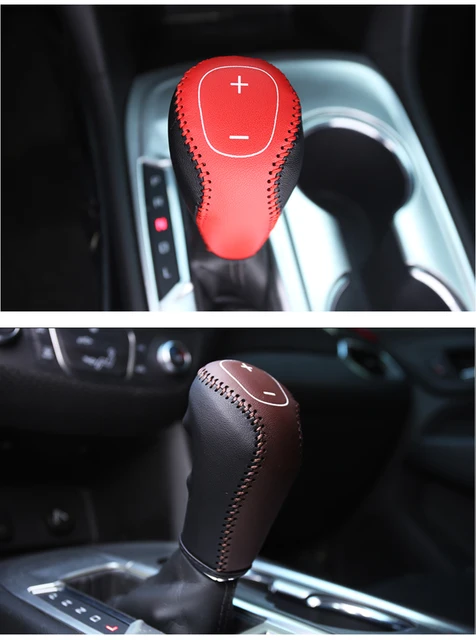 Gear Shift Knob Cover Sticker For Chevrolet Equinox 2018-2020 - Black Stainless Steel Trim