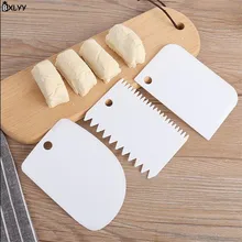 BXLYY пластиковый скребок из трех частей резак для теста крем шпатель DIY инструмент для украшения торта выпечки мельница для лапши кухонные аксессуары. 8z