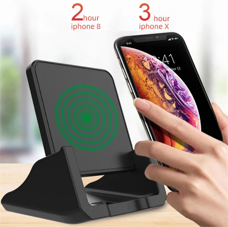 

Tkey 10W Wireless Charger Phone Holder QC3.0 Fast Phone Charging With LED Universal For iphone Huawei Samsung And Xiaomi