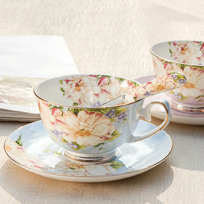

250ml British Ceramic Bone China Coffee Cup Set Creative Simplicity Afternoon Tea Service Household Espresso Cappuccino Latte