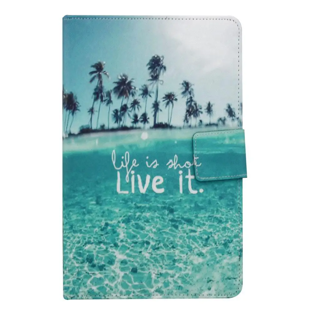 Universal Tablet Case With Micro USB Keyboard for 9.7 10 10.1 inch Tablet PC Printed Leather Case Stand Protective Cover Skin (11)