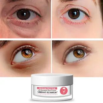 

Serum Protein Eye Cream Dark Circle Remover Plant Extract Treatment Eye Bag Moisturizing Firming Tighten Eye Mask Creams 20g
