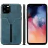 C Чехол для IPhone 11 Max Pro, чехол с держателем, сверхпрочный чехол с защитой от царапин, 6,5 дюймов, Роскошный кожаный бумажник для карт - Цвет: C