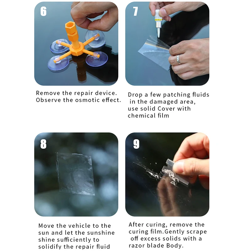 Инструмент для восстановления стекла лобового автомобиля набор инструментов