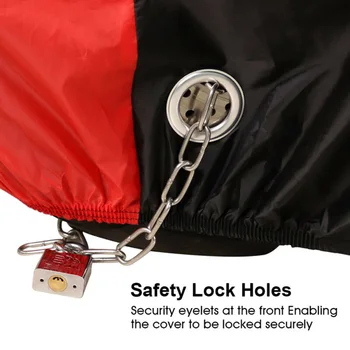 

1pc Motorcycle Cover Waterproof Motorbike Cruiser Scooter Dust Protector