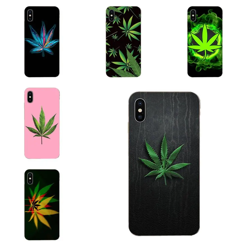 Hemp Leaf Fashion Design Skin Thin Pc Cell Case For Xiaomi Redmi Mi 4 7A 9T K20 CC9 CC9e Note 7 8 9 Y3 SE Pro Prime Go Play | Мобильные