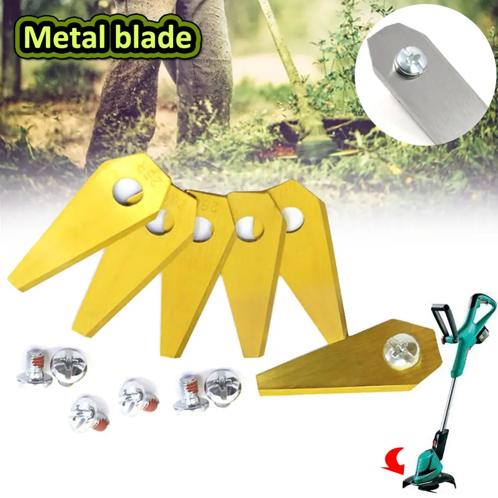 

18Pcs Titanium Coated 1mm Automower Lawn Mower Blade Set For Bosch Indego 49x19mm Garden Automower Lawn Mower Blade Tools