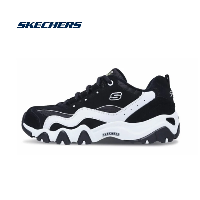 Skechers/Женская обувь на платформе; обувь для папы; Повседневная оригинальная обувь на массивном каблуке; женские кроссовки высокого качества; обувь D'lites; 66666077-BLK