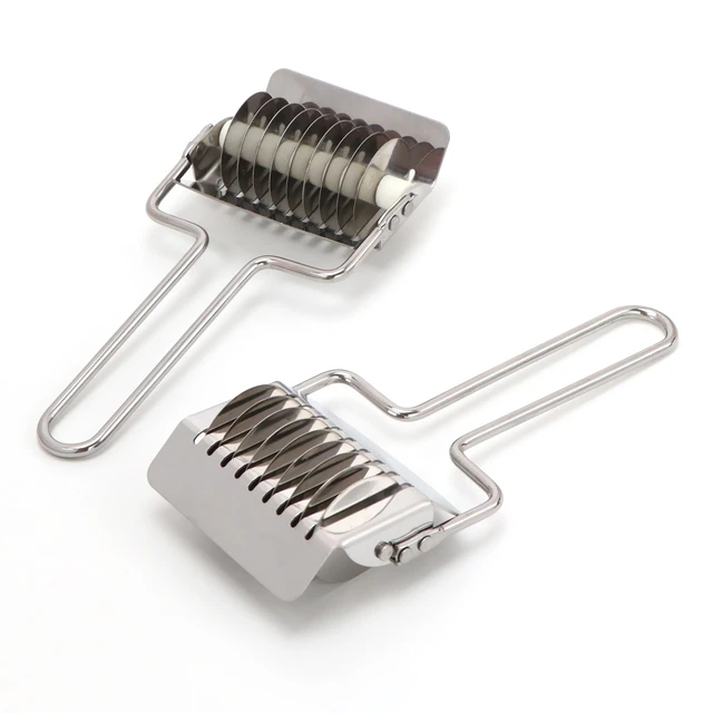 Pasta Noodle Cutter, Stainless Steel Manual Noodle Lattice Roller Dough  Cutter Pasta Spaghetti Maker Garlic Ginger Herb Mincer Kitchen Cooking Tools