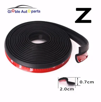 

4 Meter Z Type Adhesive Car Door Seal Noise Sound Insulation Rubber Weather Strips Edge Trim Dust Waterproof Seal Universal