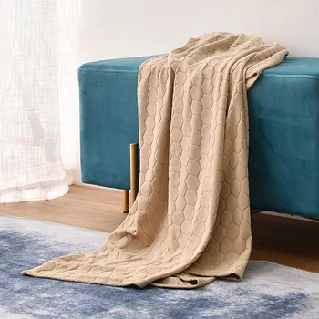 

afuLaI jacquard blankets for beds 100% Polyester Flannel Soft Throw Coral Quilt Sofa Office Lunch Break Nap