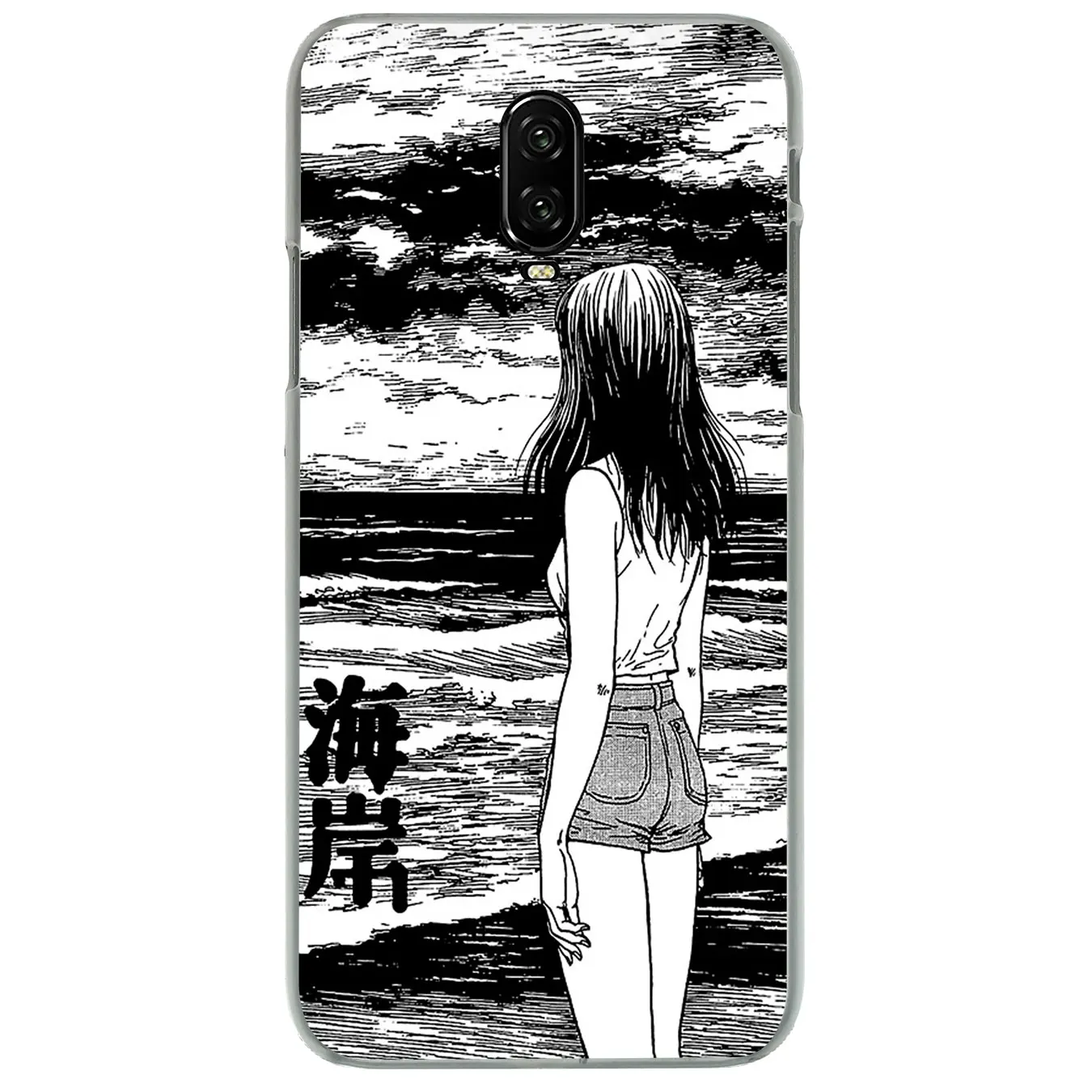Junji Ito тройники ужас жесткий пластиковый чехол для сотового телефона чехол для Oneplus 7 Pro 6 6T 5 5T 7Pro One Plus - Цвет: 2