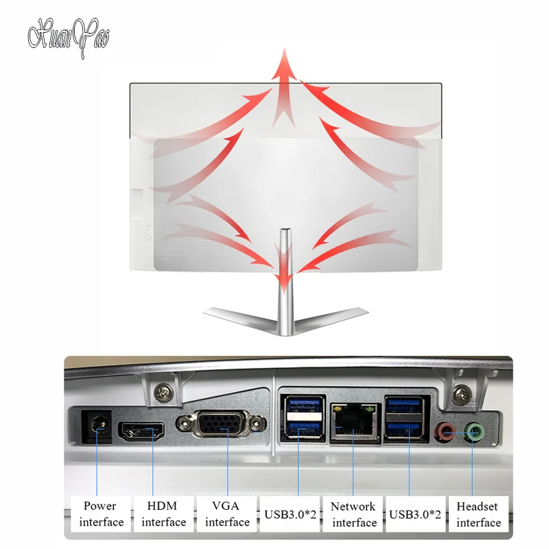 XUANYAO Ultra Slim All-in-one PC Computer 21.5