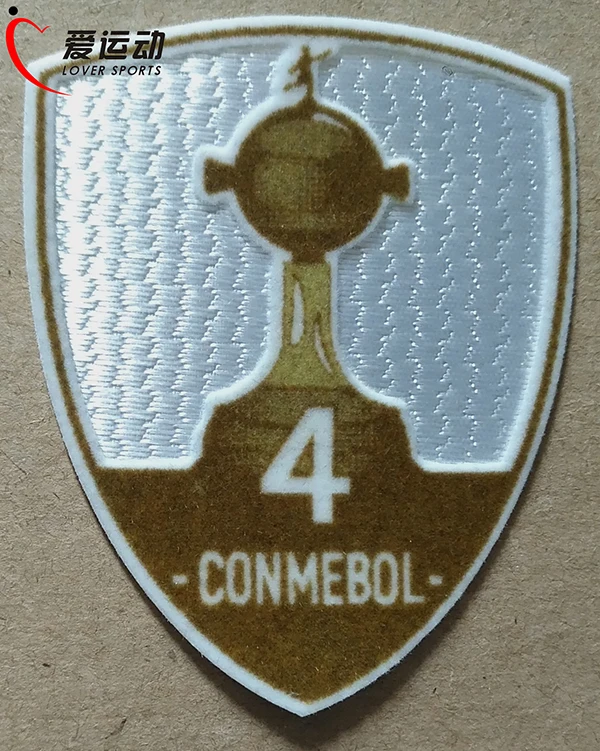 TROPHY 4 Ривер Плейт копа LIBERTADORES набор патчей CONMEBOL трофей 4 LIBERTADORES футбольная нашивка - Цвет: TROPHY 4