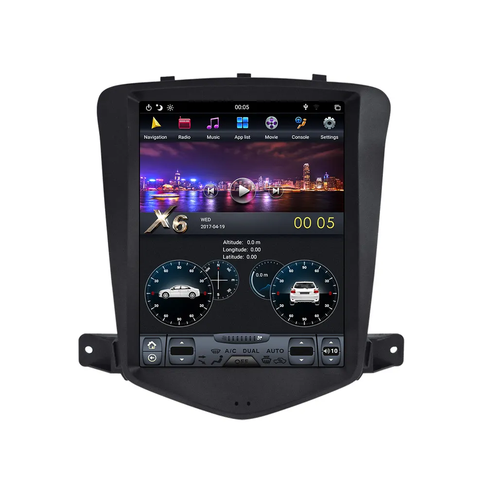 Flash Deal Tesla Style Android 8.1 GPS Navigation DVD Player For Chevrolet Cruze 2009-13 Car Auto Radio Stereo Multimedia Head Unit Player 6