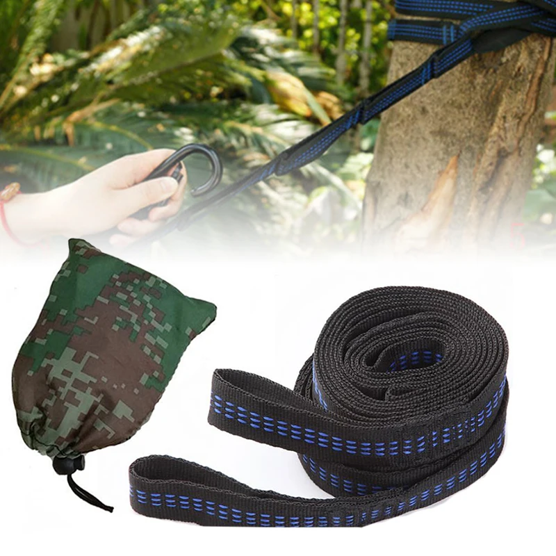 

Swing Hammock Tree Hanging Kit Straps Hooks Carabiner Garden Swing Fittings
