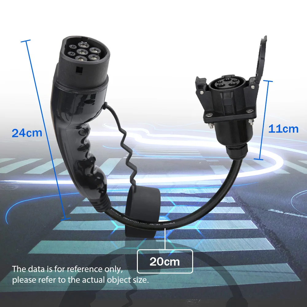 Morec EV зарядное устройство адаптер EVSE зарядный кабель Тип 1 вход для разъема типа 2