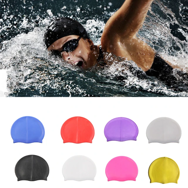 Swimming Caps Silicone Swim Cap Swimming Hats For Long Hair Women Man