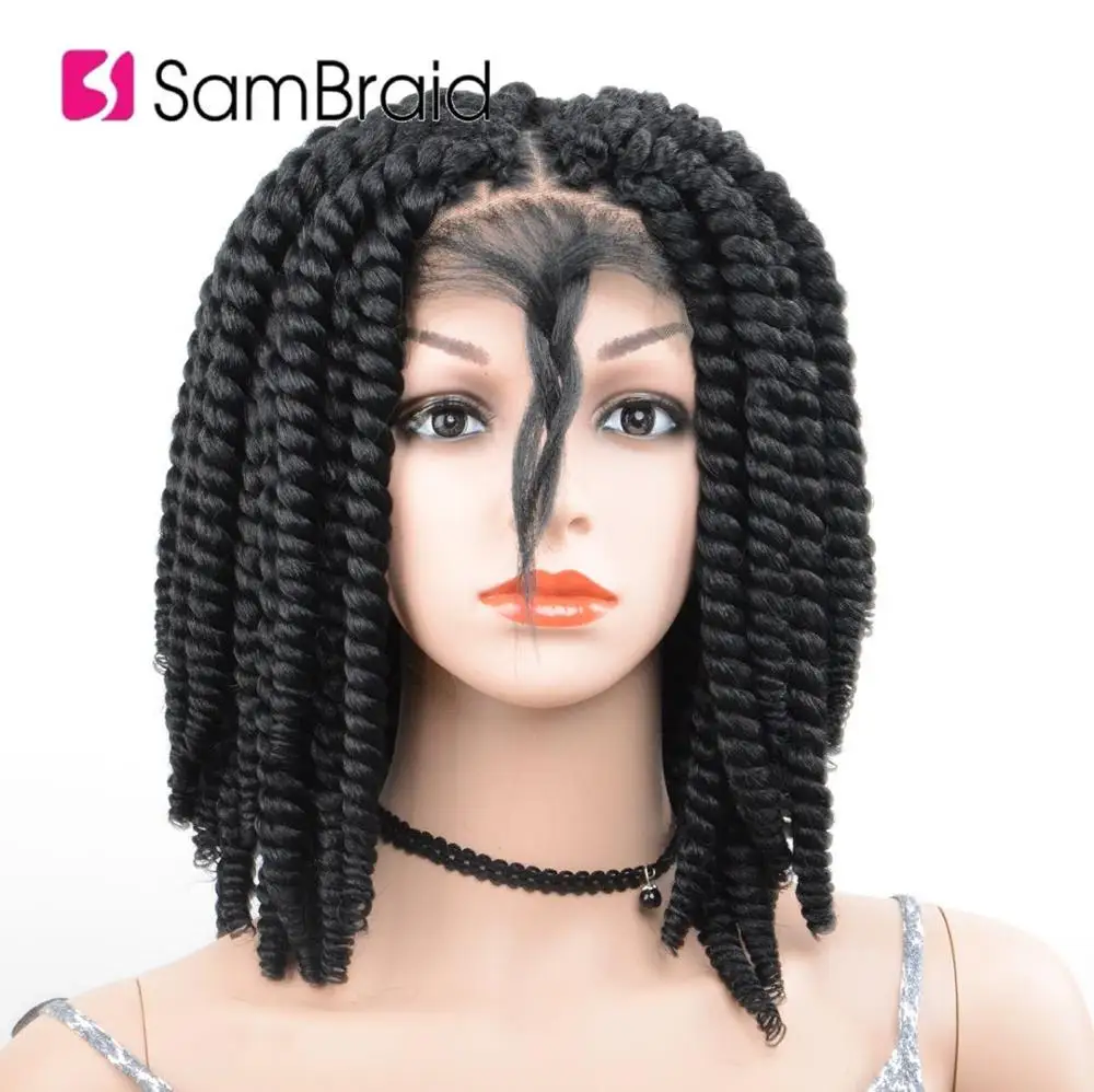 Парики из синтетических волос на шнурках SAMBRAID парики для плетения крючком