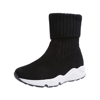 

Women's autumn and winter knitted snow boots and long and short boots can be worn in fashion fashion fashion