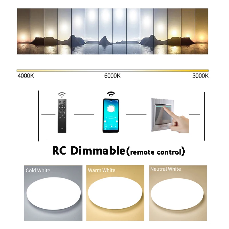 Потолочный светодиодный светильник 18/24/30/36/40/48 Вт AC 110 В/220 В|ceiling led|modern bedroomliving room lamp
