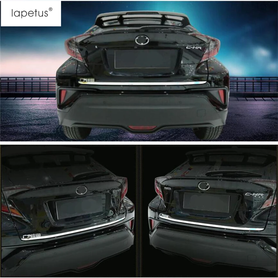 Аксессуары Lapetus подходят для Toyota C-HR CHR- Задняя Крышка багажника отделка двери молдинг загрузки гарнир рамка Крышка