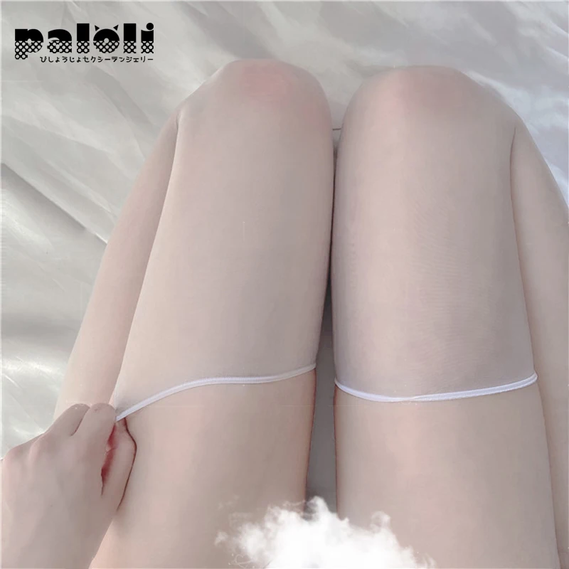 

Paloli Retro Oil Shiny Silk Stockings Women Sexy Lingerie 1D Ultra Thin Transparent Thigh High Stocks Long Medias