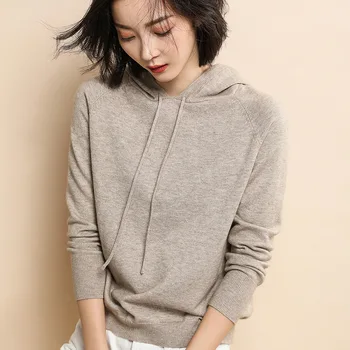 

Spring Sportswear Thin Yellow Sweater Loose Korean Sweet Cute Ladies Tops Girls Pullover Casual Knitwear Women Hooded Sweaters