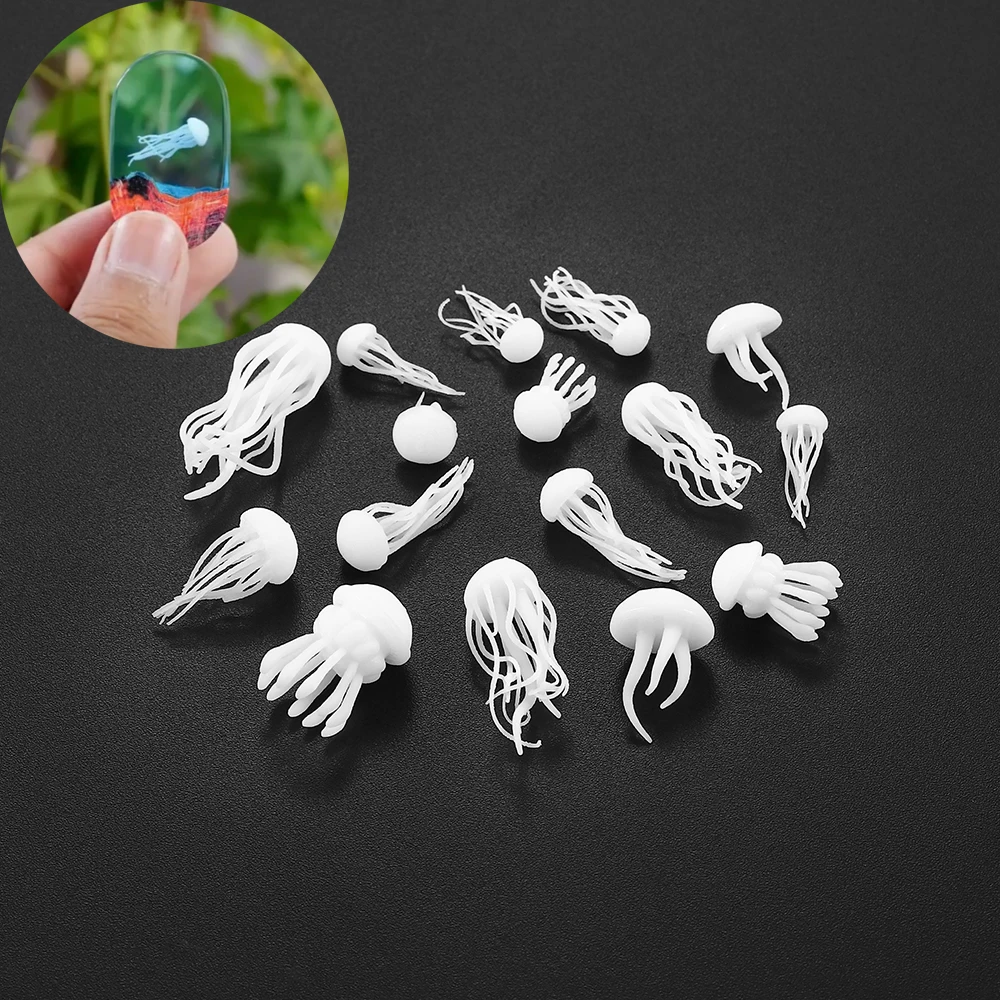 5Pcs Jellyfish Shape Jewelry Epoxy Casting Molds Sets UV Epoxy Resin Tools Molds For Diy Jewelry Making Accessories Supplies Kit