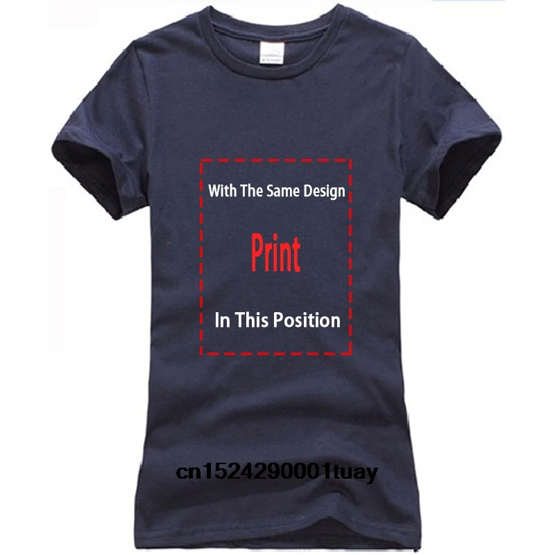 Забавная сатирическая брендовая футболка; GUSSI Ga; парные одинаковые Топы; подарок - Цвет: Women-Navy