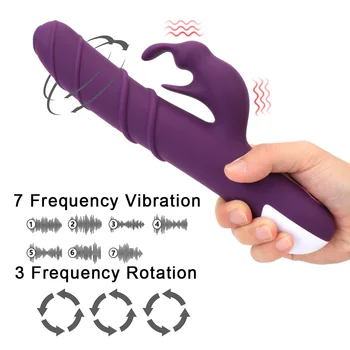 Rotating Rabbit Vibrators For Women Masturbator Clitoris Licks Vaginal G Spot Massager Ripple Dildos Female Sex Toys Erotic Shop 2