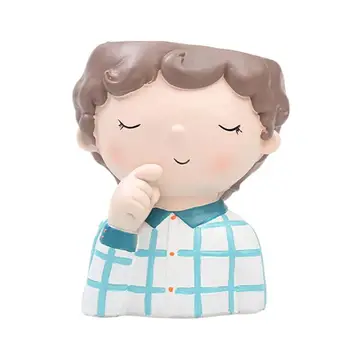 

Curly Boy European Style Succulent Plants Planter Pot Mini Bonsai Cactus Flower Pot Vase Home Decorative Garden Craft l