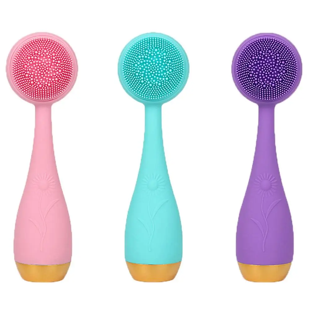 

Waterproof Ultrasonic Silicone Electric Face Pores Cleaner Cleaning Massager Skin Care Tool Vibration