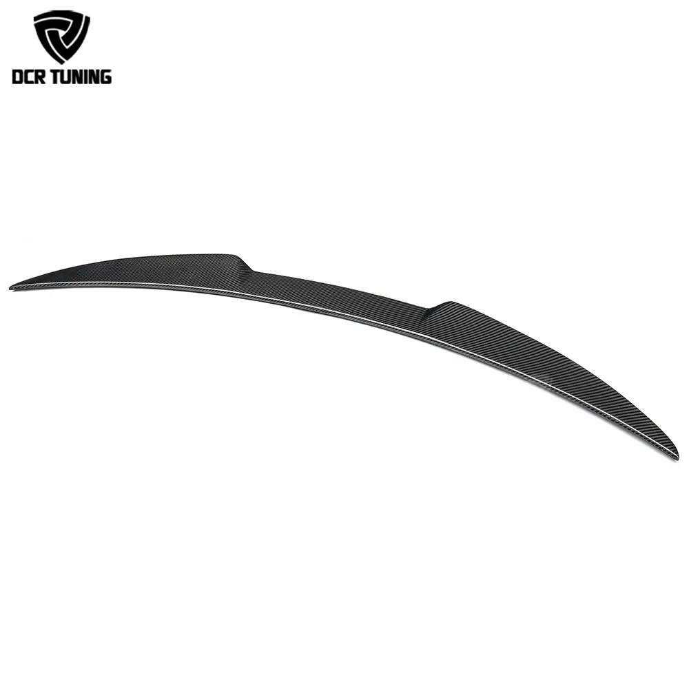 For Alfa Romeo Giulia Spoiler Carbon Fiber Rear Trunk Spoiler Gloss Black Finish Quadrifoglio Verde QV Style 2015-UP