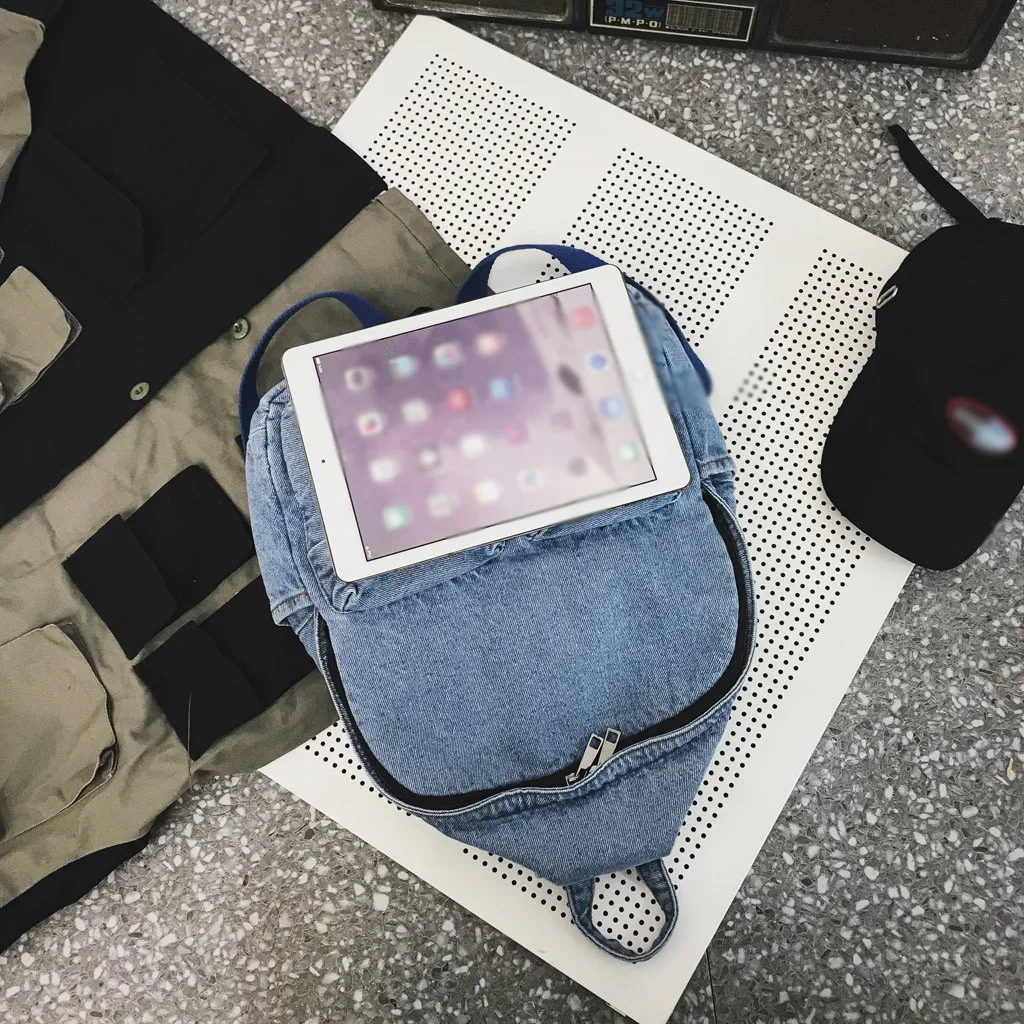 Женские рюкзаки Mochila, Женская винтажная сумка на плечо, деним, Ретро стиль, порт, ветер, Harajuku, Студенческая дорожная сумка, mochilas mujer# YL5