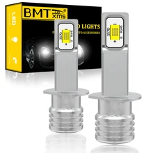 BMTxms-antiniebla lámpara LED H1 para vehículo, luces de circulación diurna DRL 3570 CSP, Canbus sin Error, blanco, cristal dorado, azul, superbrillante, 2 uds.