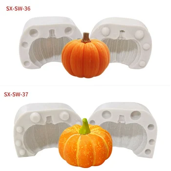 

Halloween Three-dimensional Pumpkin Silicone Mold Cake DIY Chocolate Cookie Candy Bake Tool WXV Sale