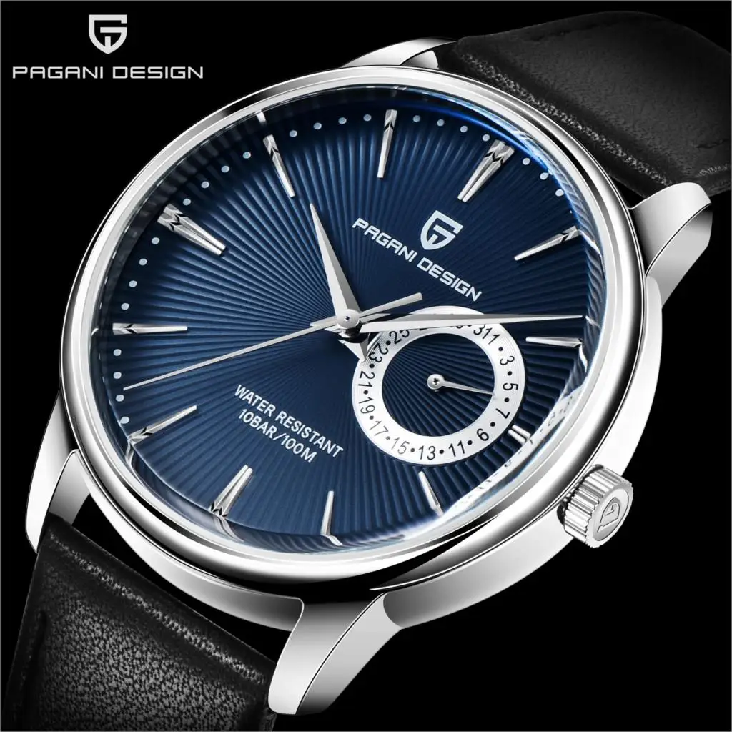Original PAGANI DESIGN 1645 Fashion Casual Sports Watch Men Military Watch Stainless Steel Waterproof Quartz Watch Reloj Hombre 1