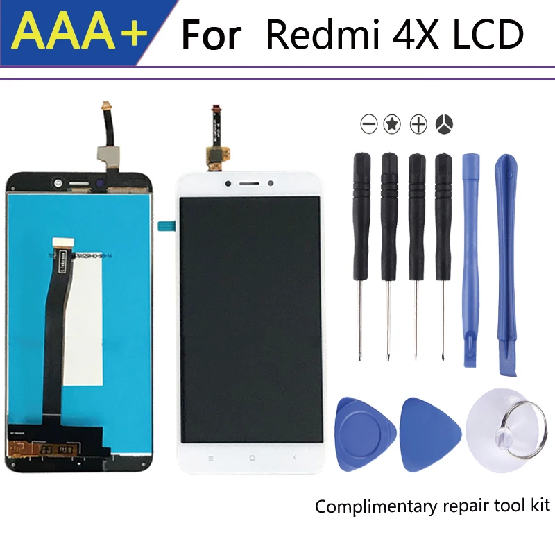 

Original For 5.0" pantalla Xiaomi Redmi 4X display in Mobile Phone LCDs With Frame Digitizer Assembly Parts Touch Screen lcd
