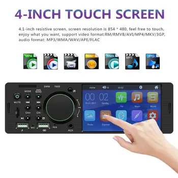 

1Set 12V Universal Dual USB 4Inch HD Car Radio Bluetooth 4.0 Reverse Image Multimedia MP5 Player Car AUX FM Stereo Music Player