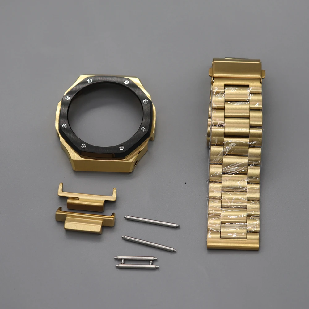 2rd bisel de aço inoxidável, pulseira para