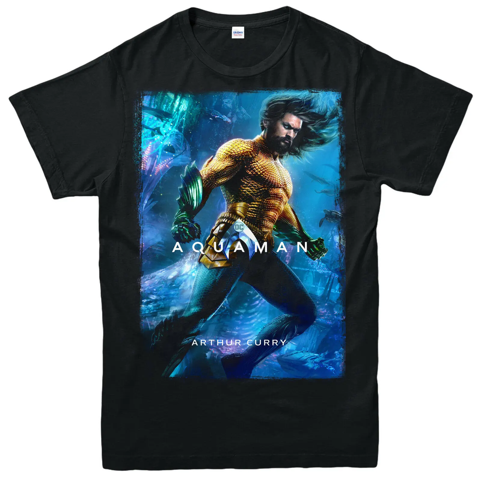 Футболка Aquaman Arthur Curry фильм комиксы фантастика для взрослых и детей
