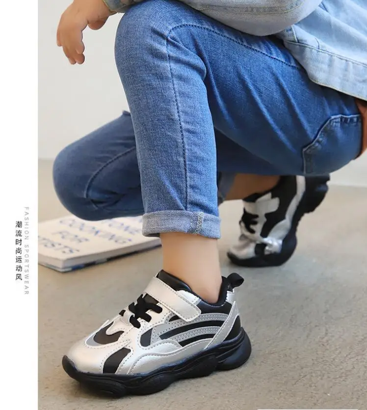Детская повседневная обувь Демисезонный для мальчиков и девочек, спортивная обувь для детей кроссовки туфли для непоседливых детей детских кроссовок 21-30