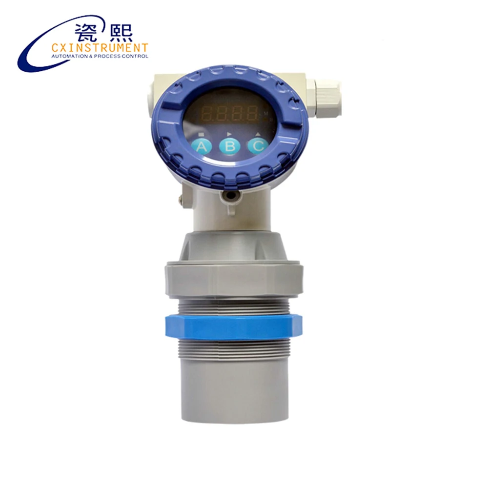 Высокоточный ультразвуковой датчик уровня с ЖК дисплеем выход 4 20 мА диапазон