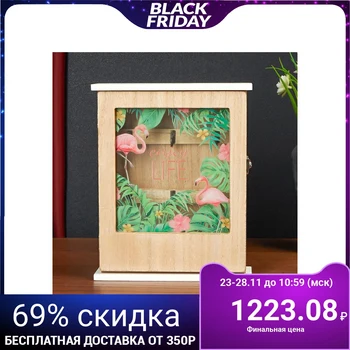 

Housekeeper wood 6 hooks "Flamingos in the tropics" 25.5х5.3х20.5 cm 4768127