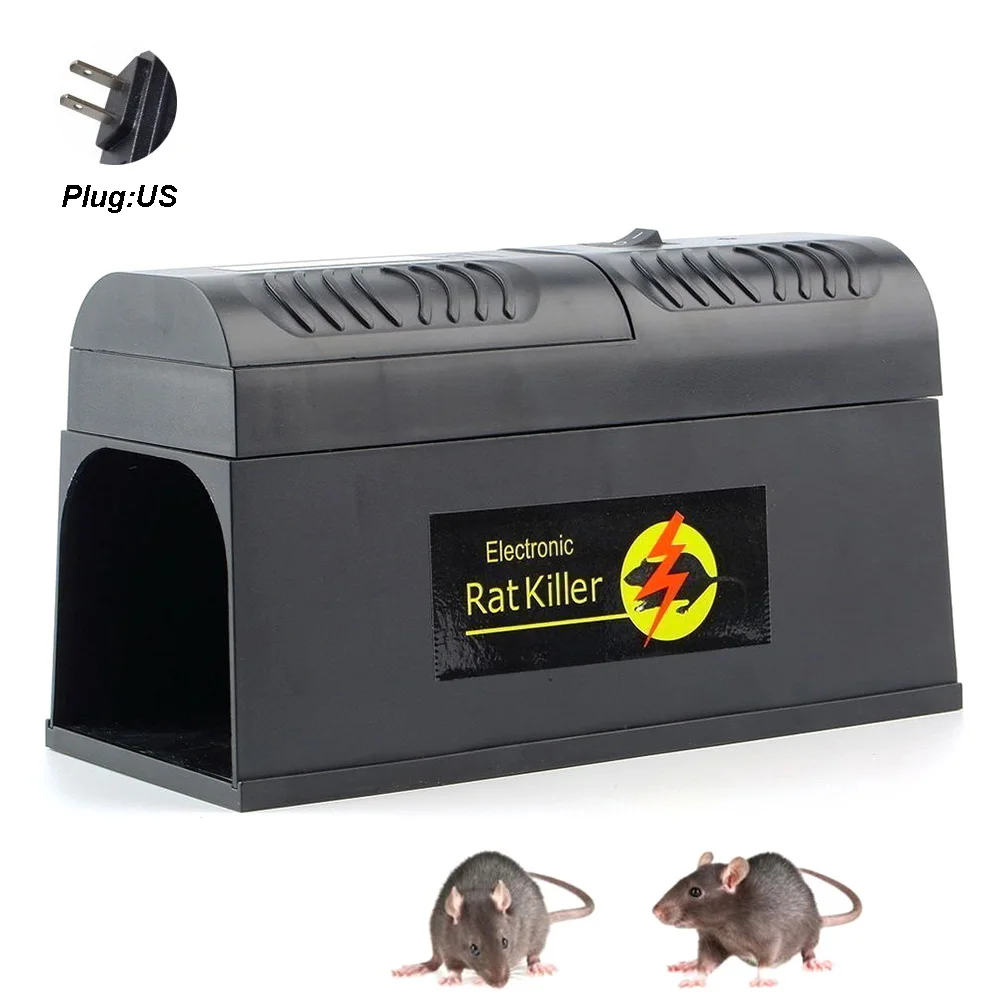 

Rodent Eliminate Mice Electronic Rat Killer Trigger Home Use High Voltage Electrocute Mouse Trap Zapper Smart