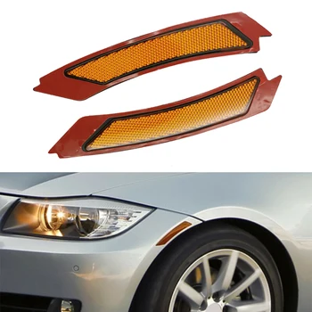 

Side Marker Lights Front Bumper Reflectors Amber/Yellow Vehicle 63147205398